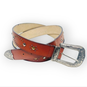 Western Cowboy Leather Men's Ornate‎ Decorative